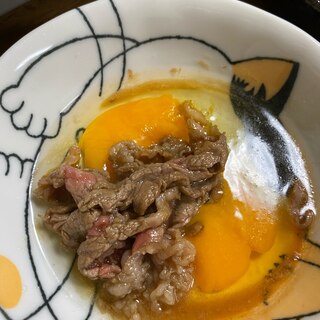 細切れ牛肉ですき焼き